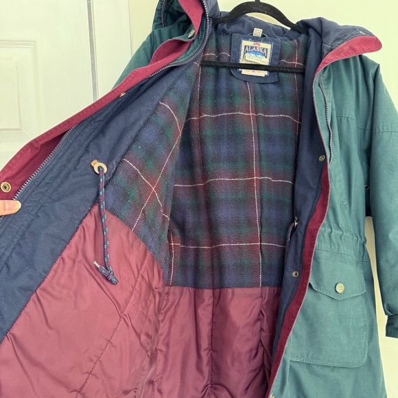 VINTAGE Alaska Trails quilted fleece flannel-lined outdoor winter coat - Picture 2 of 13